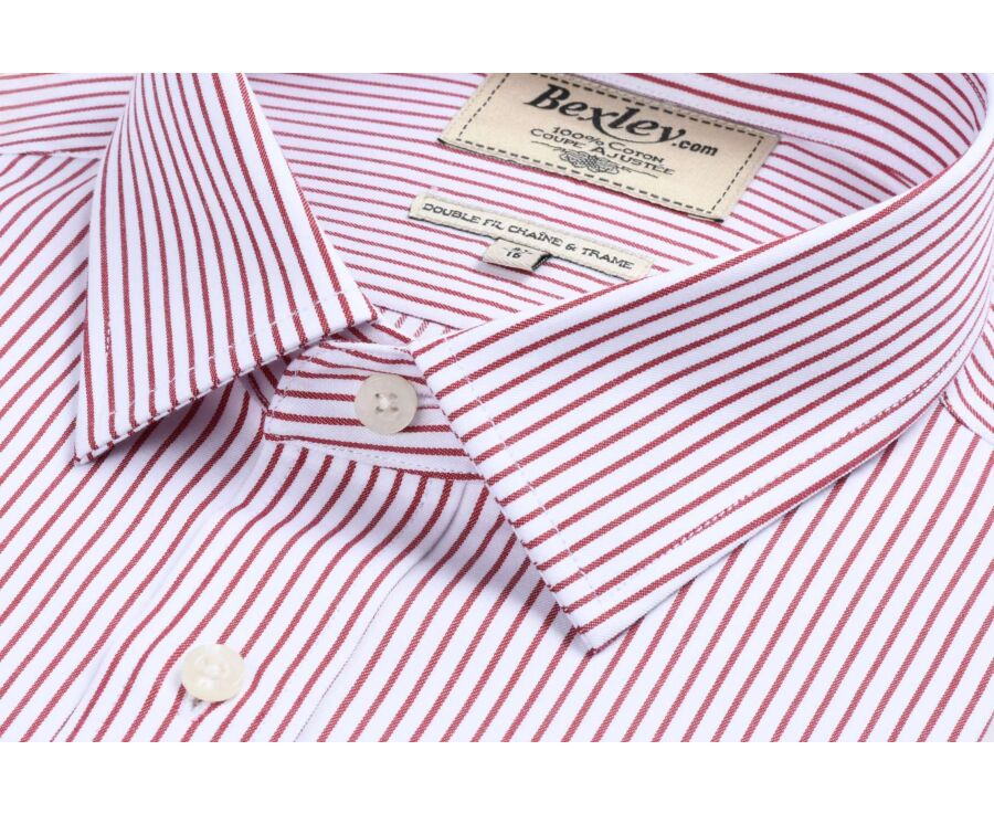 White shirt with red stripes - GEOFFROY