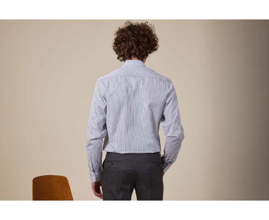 White shirt with green stripes - GEOFFROY