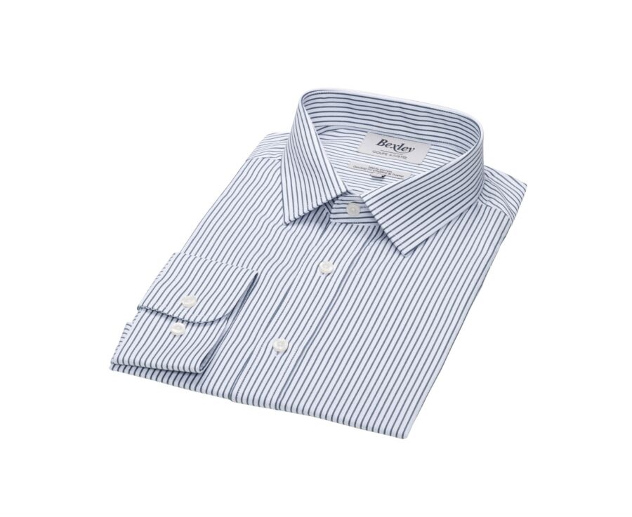 White shirt with green stripes - GEOFFROY