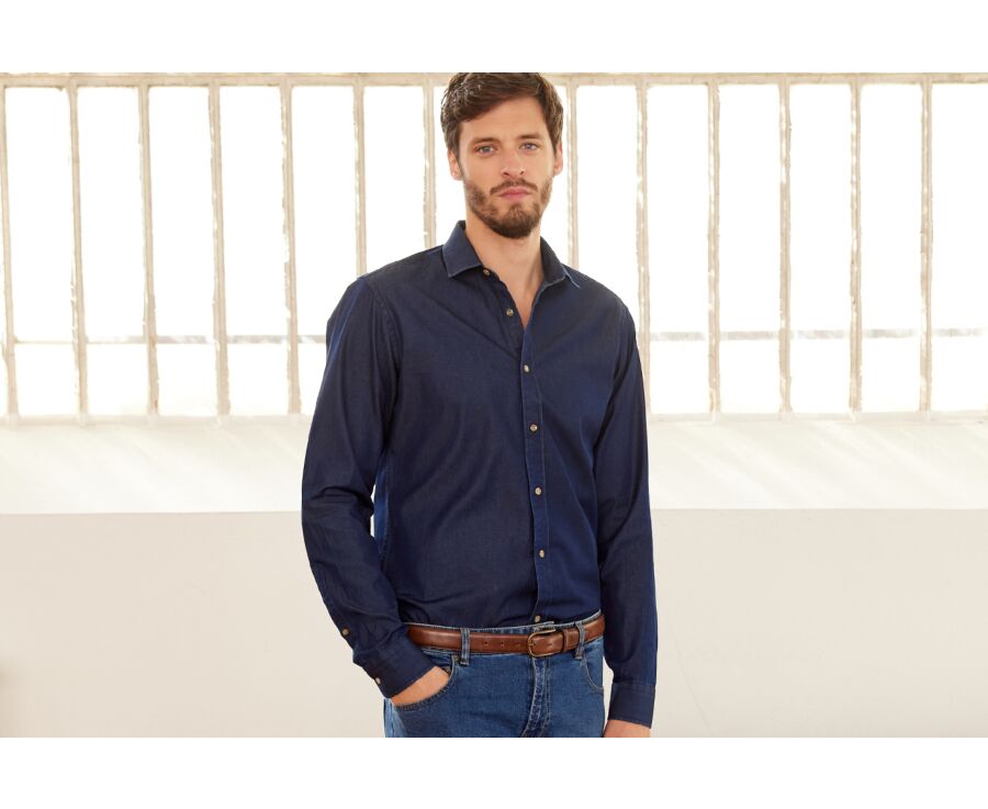 Dark Indigo Denim shirt Jacquemin Bexley
