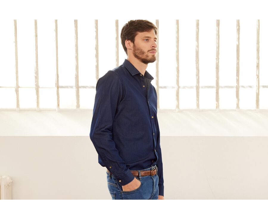 Dark Indigo Denim shirt - JACQUEMIN