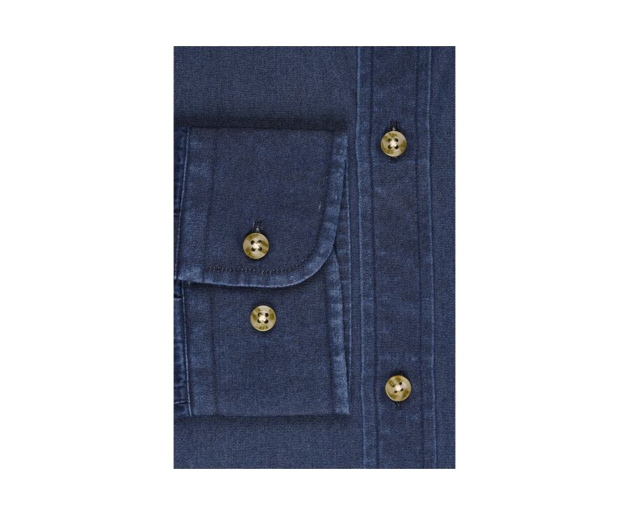 Dark Indigo Denim shirt - JACQUEMIN