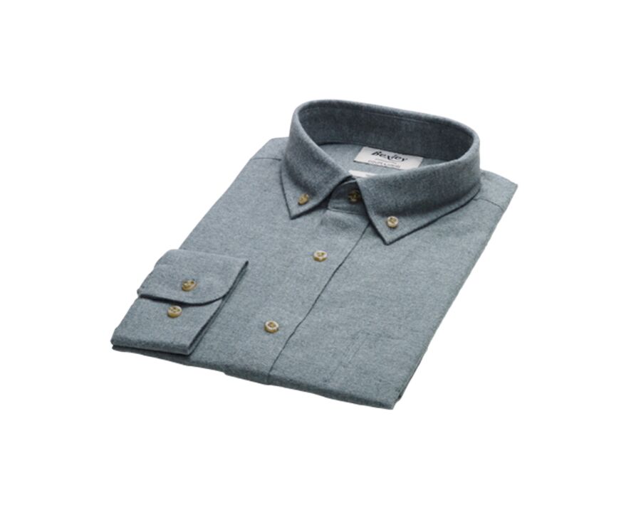 Lime Green Flannel shirt - Pocket - ALEXANDER