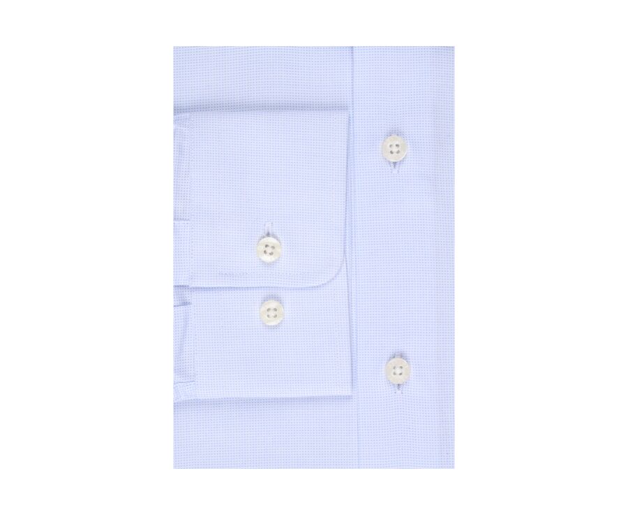 Light Blue Cotton shirt - Italian collar - ANGELO