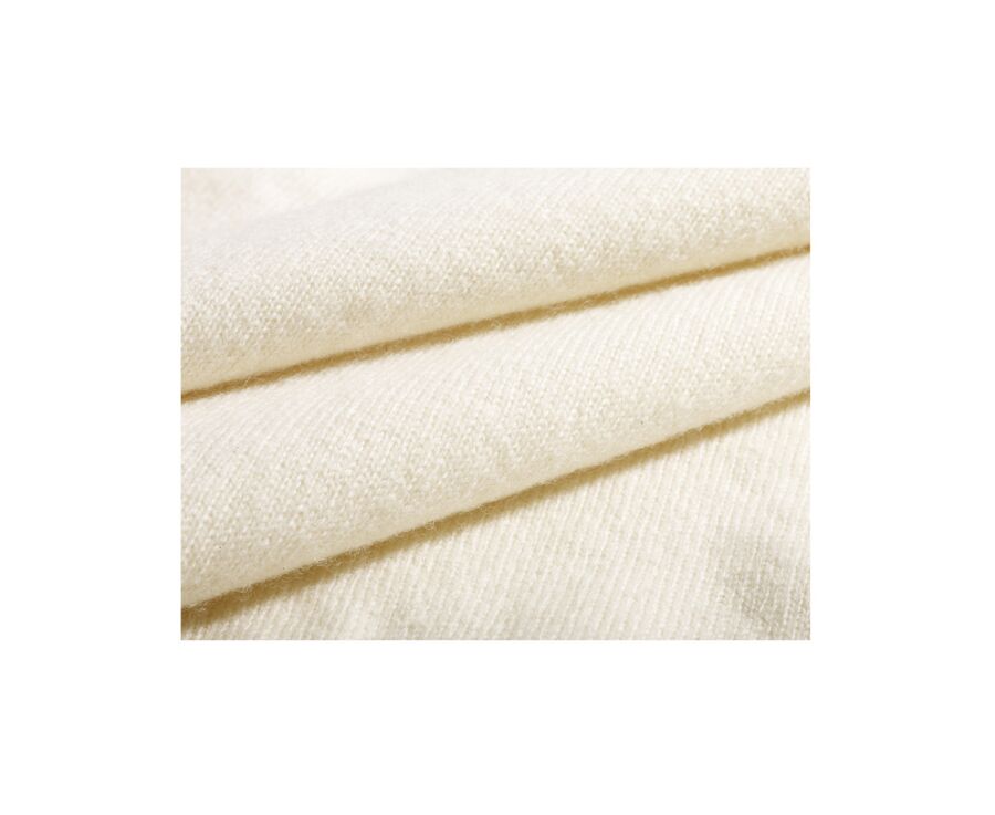 Unbleached half-zip wool jumper - KEITHY 