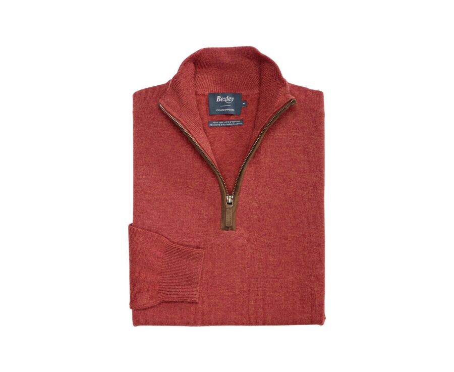 Spice Melange half-zip wool jumper - KEITHY