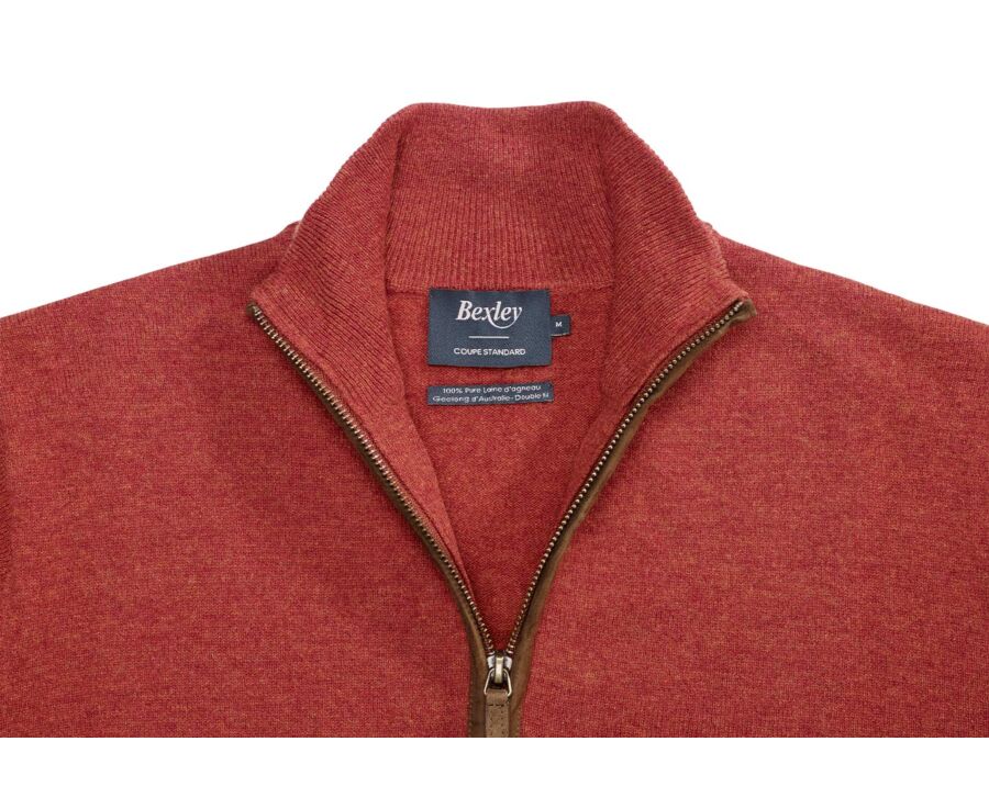 Spice Melange half-zip wool jumper - KEITHY
