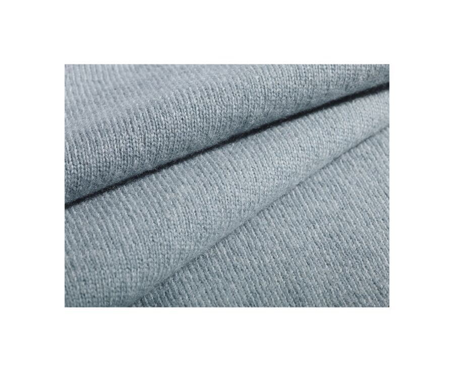 Green Eucalyptus half-zip wool jumper - KEITHY 