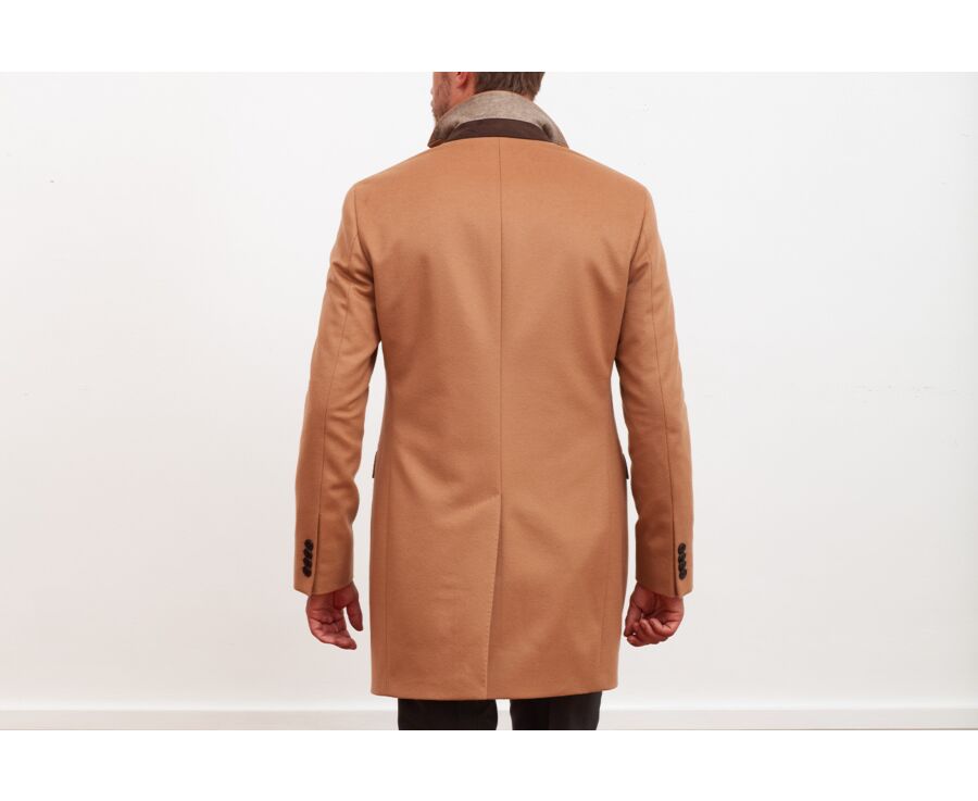 Camel Men's wool/cashmere coat - HONORÉ II