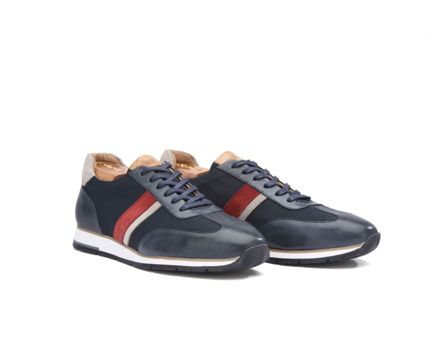 Patina Navy Lacing Trainers - MELINGA