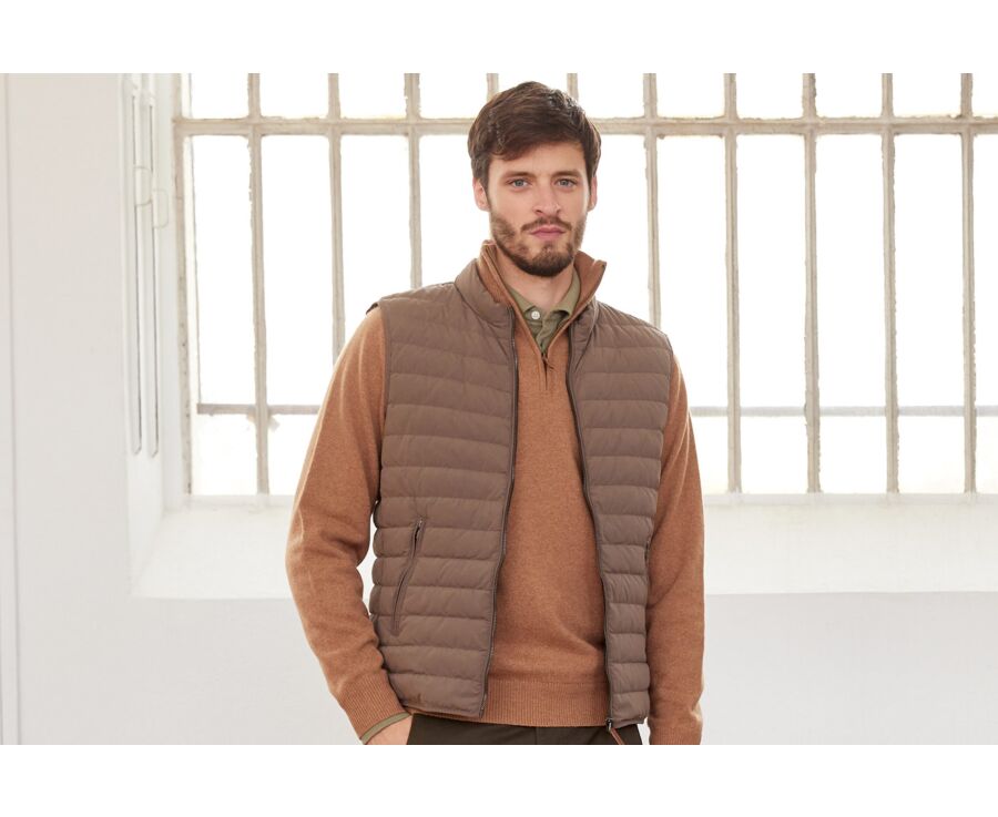 Light Brown Down Gilet - NIELS II