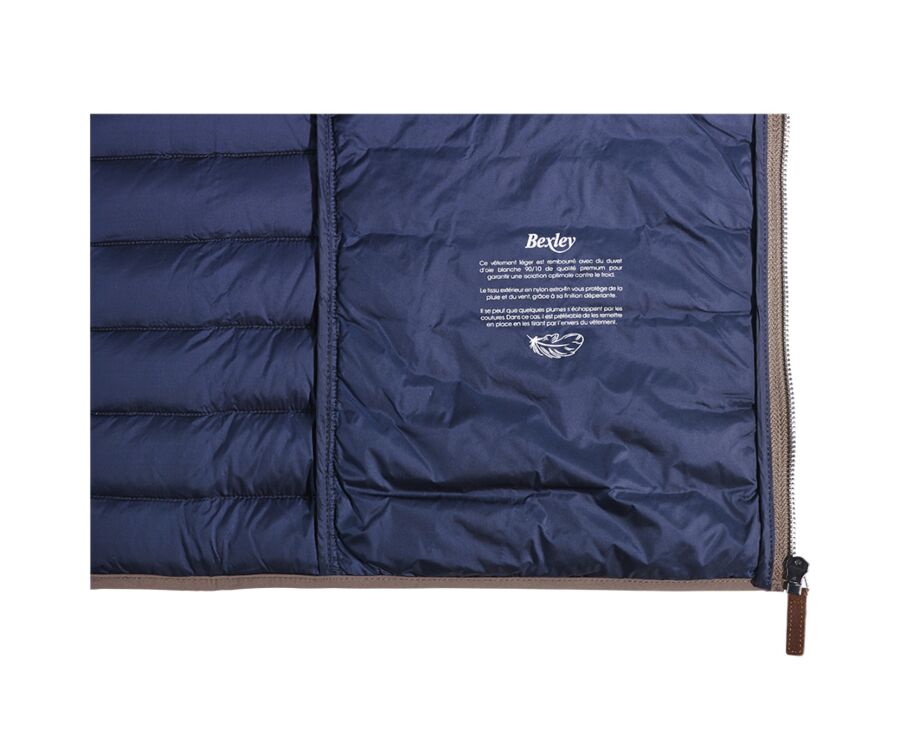 Light Brown Down Gilet - NIELS II