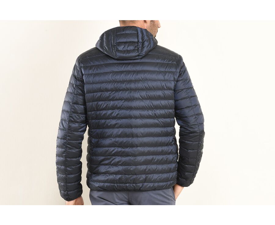 Men s Navy Lightweight Hooded Down Jacket Sivert Bexley
