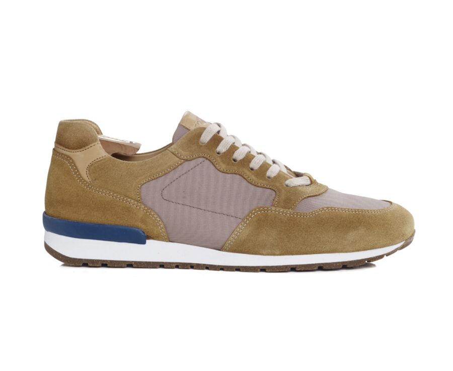 Camel Suede Leather Trainers - CANBERRA II