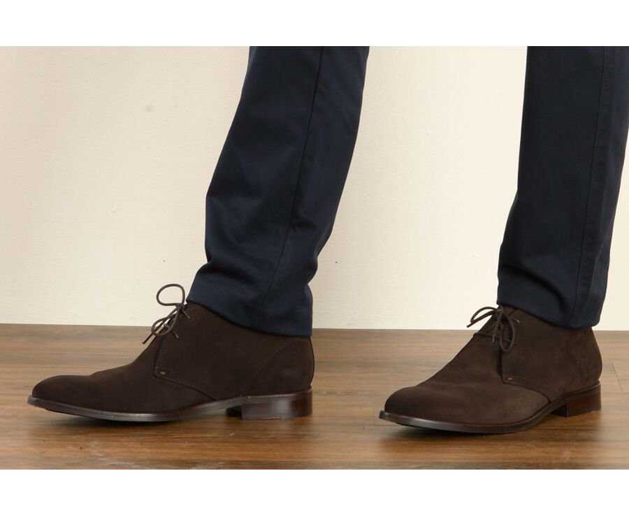 Chocolate Suede Chukka Boots - WORMINGTON GOMME