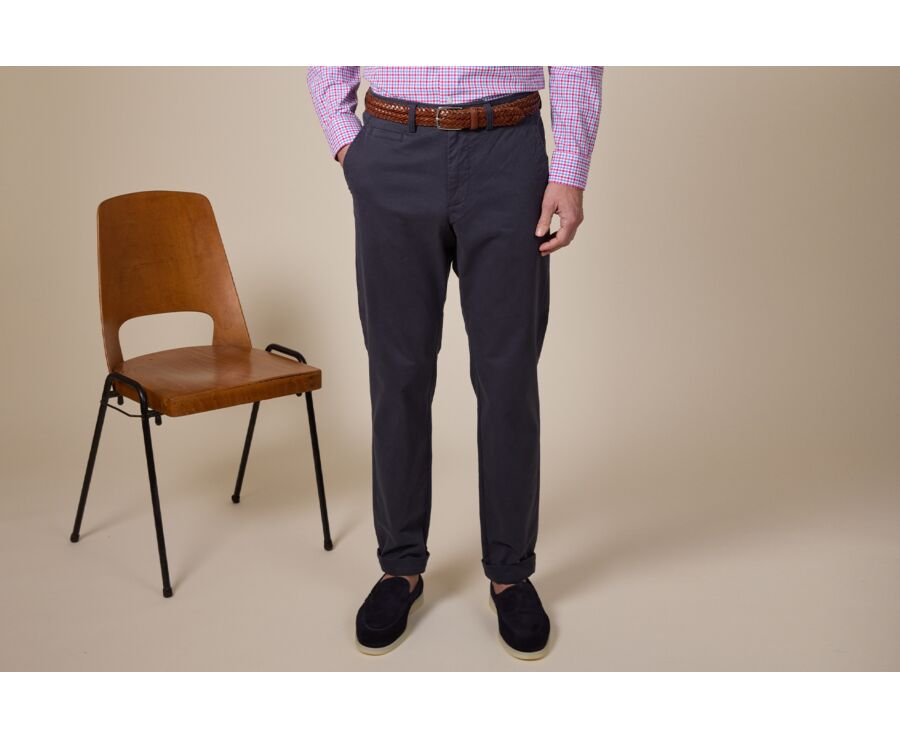Men's chino trousers Dark Navy - JERRY II