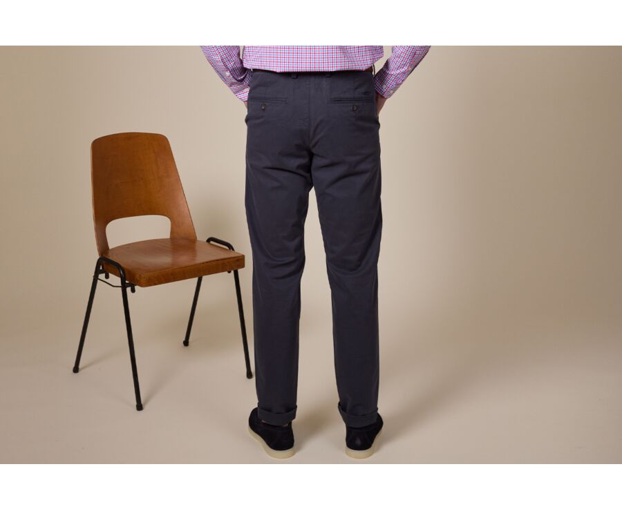 Men's chino trousers Dark Navy - JERRY II