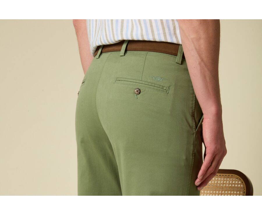 Men's chino trousers Sage Green - JERRY II