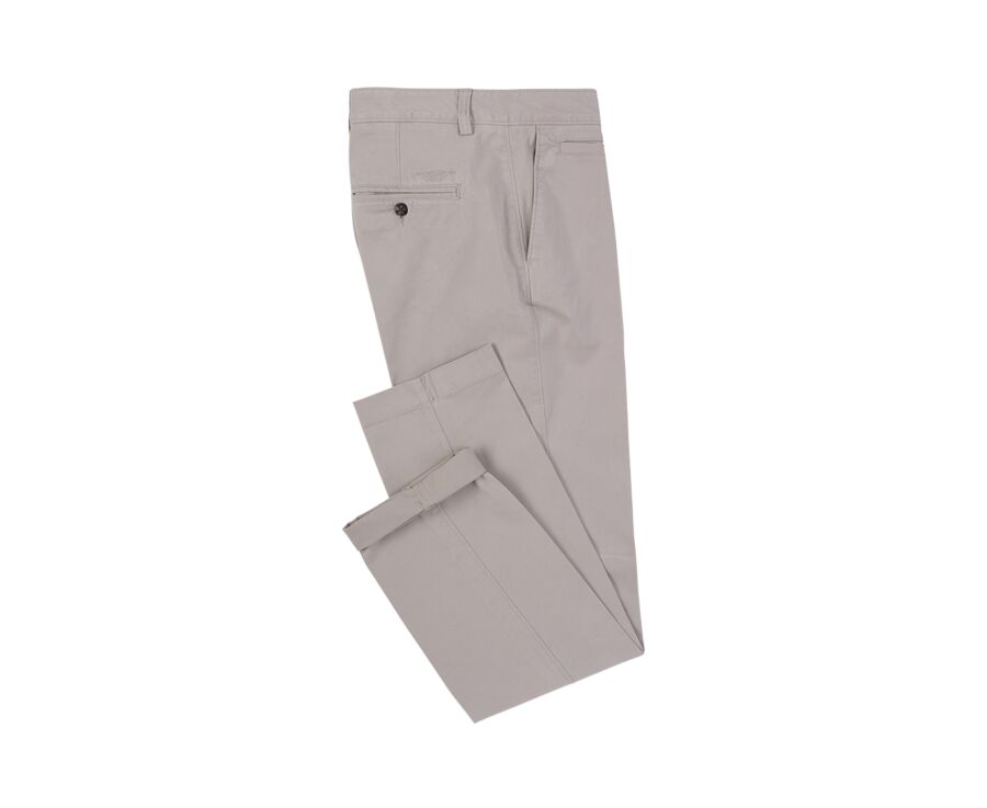 Men's chino trousers Dark Greige - JERRY II