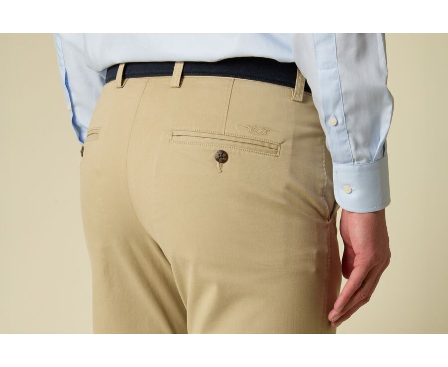 Men's chino trousers Putty beige - JERRY II