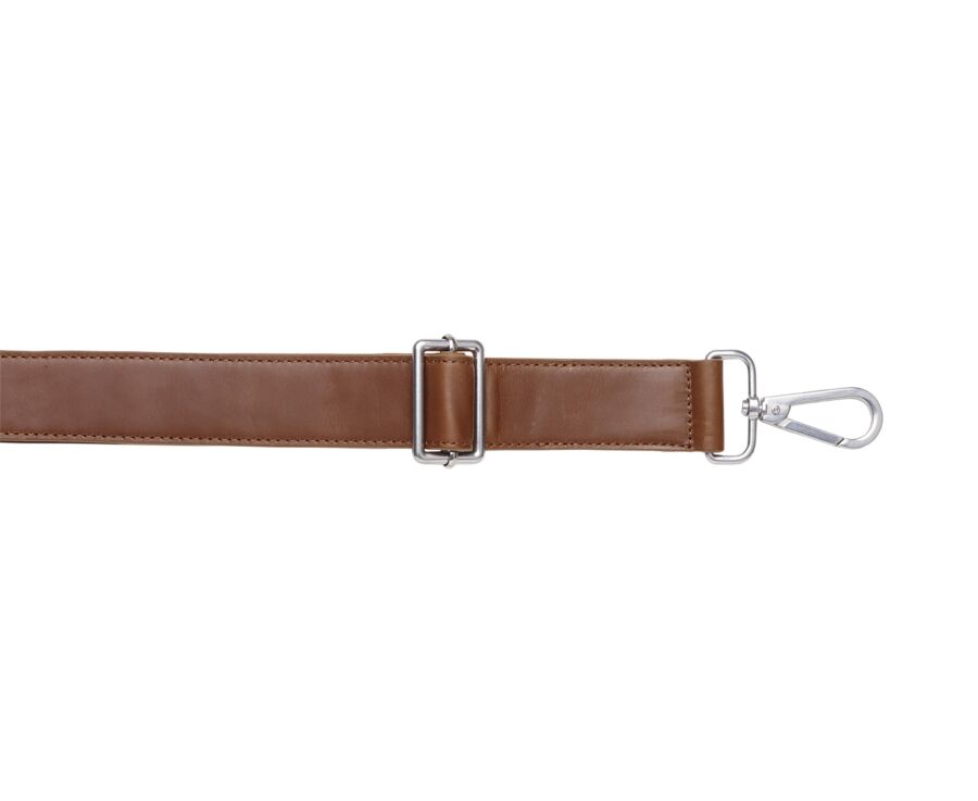 Gold Black Men's leather satchel with shoulder strap - KARLINGTON