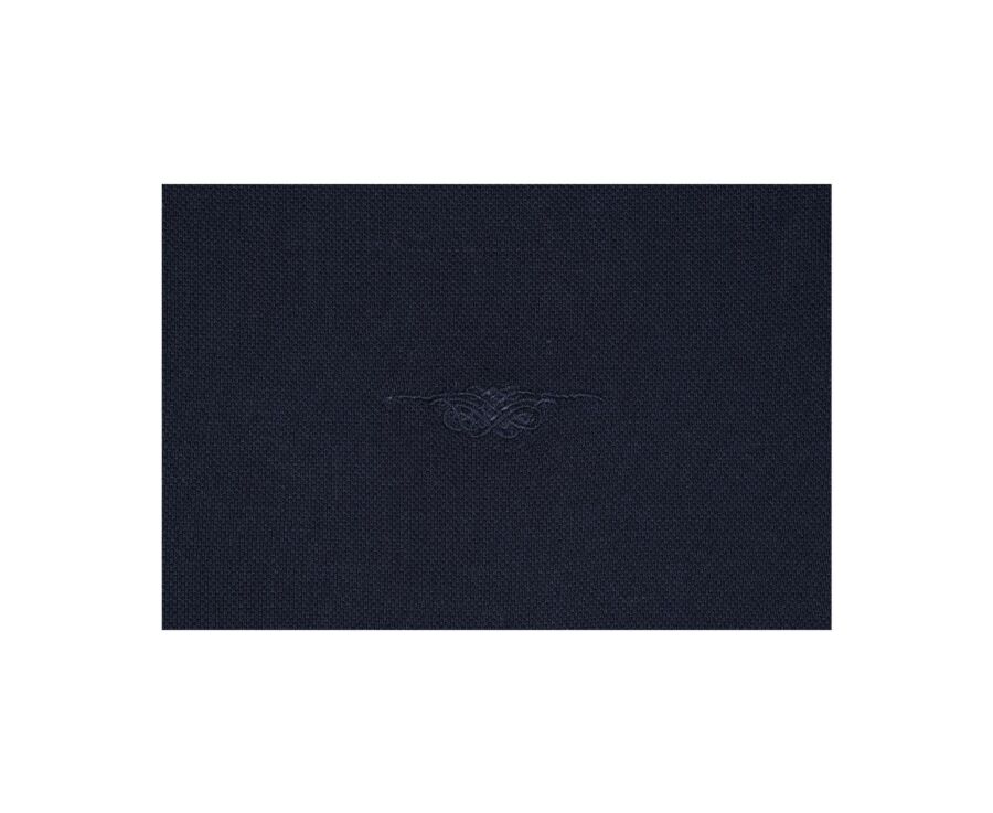 Navy and White Men's polo shirt - ALBERN