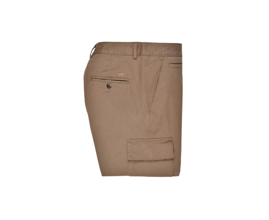 Dark taupe Men's cargo trousers - KEANAN