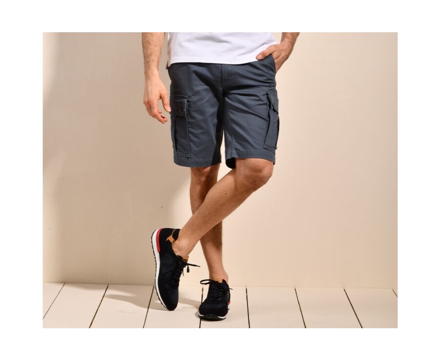 Mens navy blue cargo shorts best sale