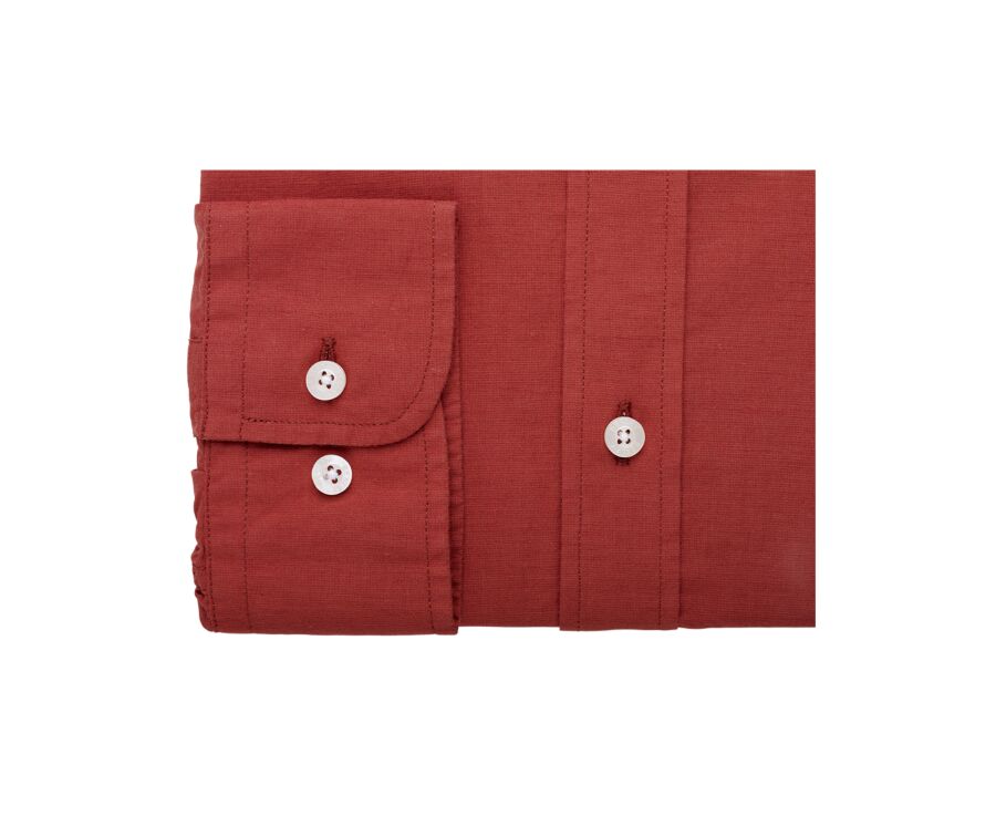 Ocher cotton linen shirt - SILBERT