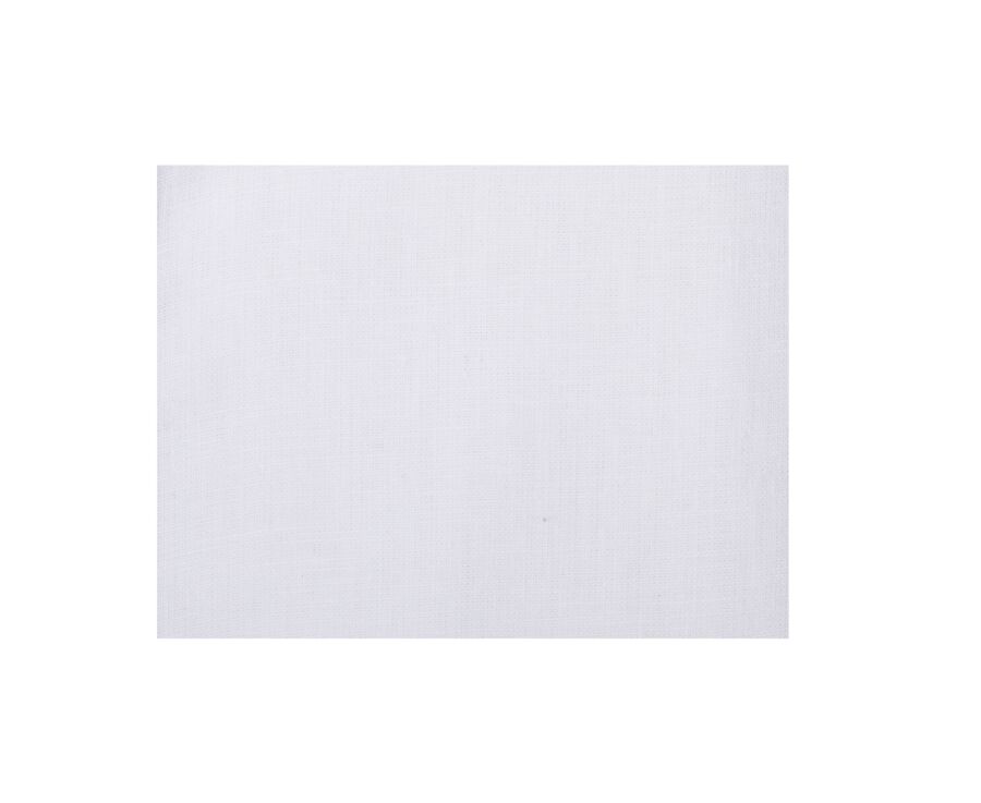 White Chambray Cotton Linen Shirt - French Collar - SILBERT