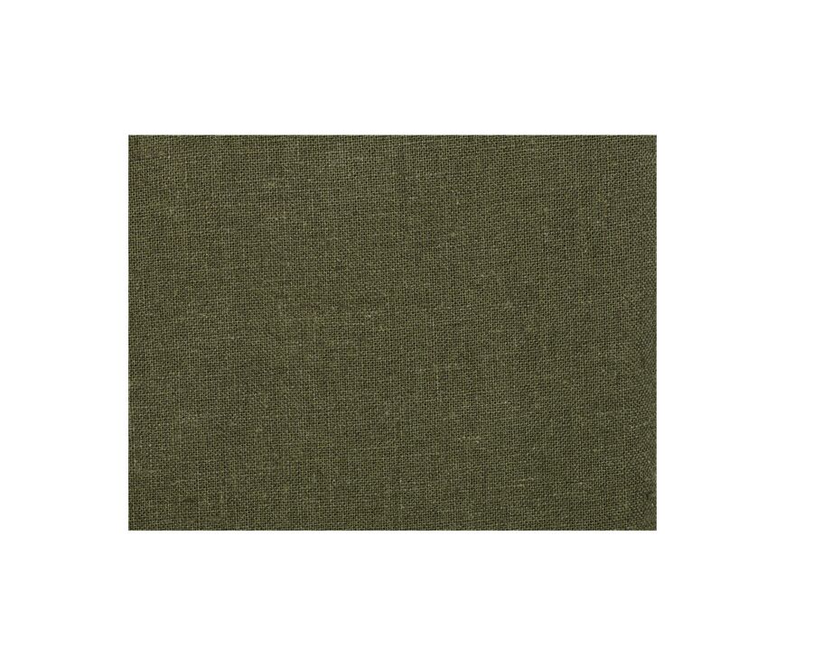 Forest Green Chambray Cotton Linen Shirt - French Collar - SILBERT