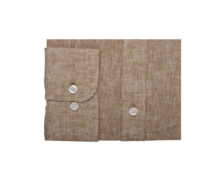 Havana Chambray Cotton Linen Shirt - French Collar - SILBERT