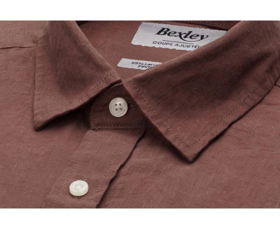 Men’s Mocha Chambray Shirt - SILBERT