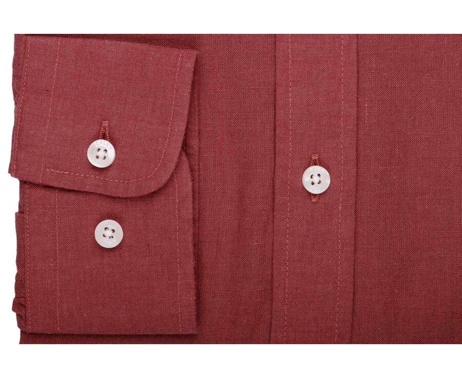 Men’s Rust Chambray Shirt - SILBERT