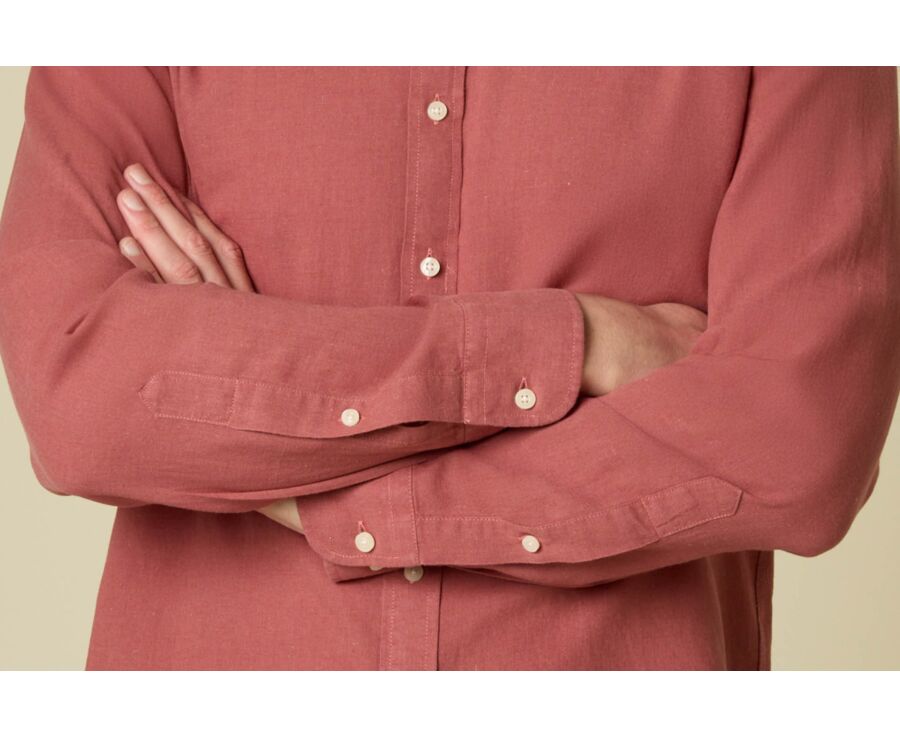 Men’s Rust Chambray Shirt - SILBERT