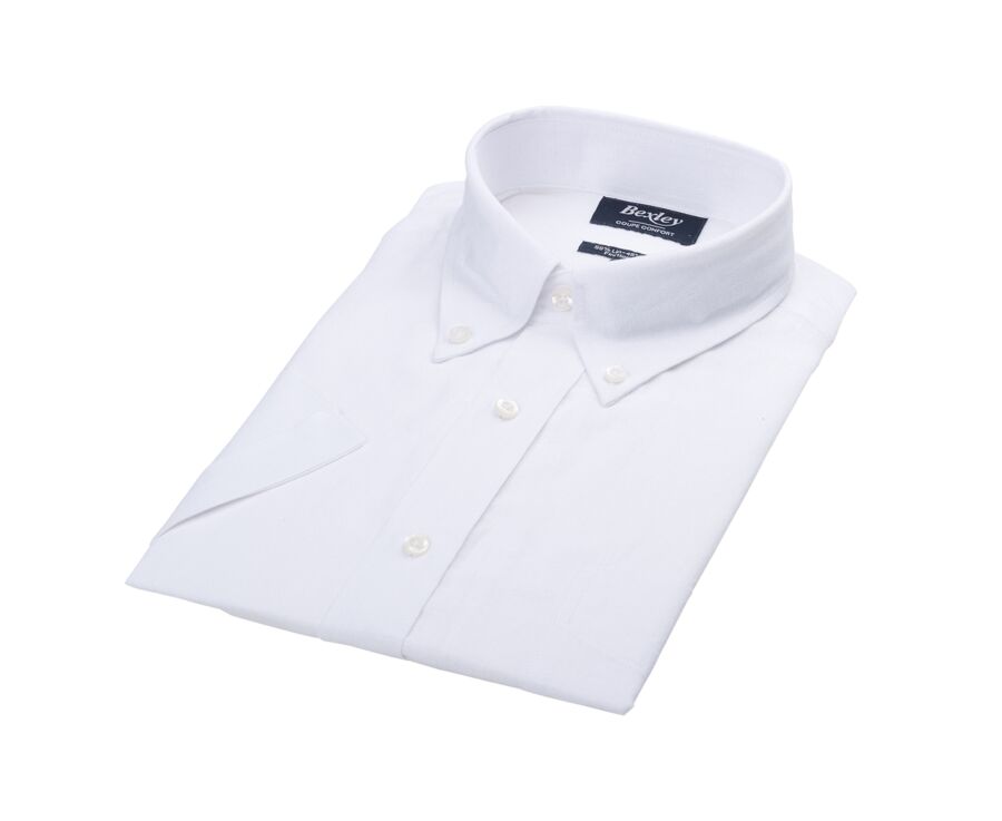 White Chambray cotton linen shirt  - COLTEN MC