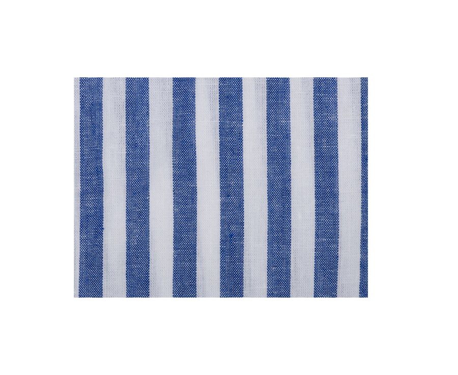 Ocean Blue Chambray & White cotton/linen shirt - COLTEN MC