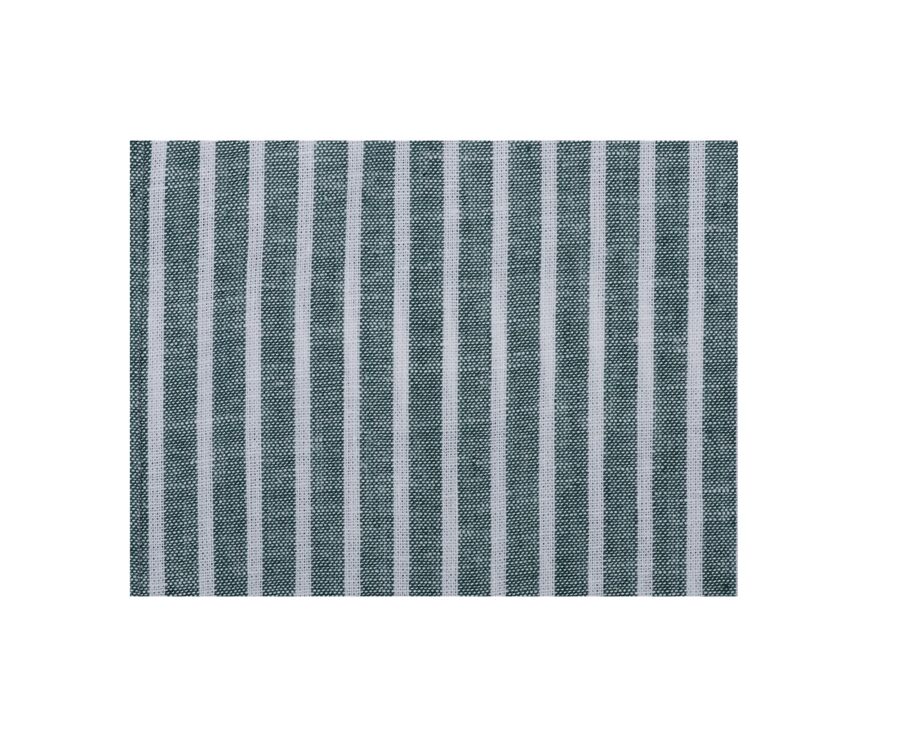Green Chambray & White cotton/linen shirt - COLTEN MC
