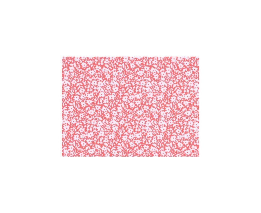 White cotton shirt with red floral print - SULPICE
