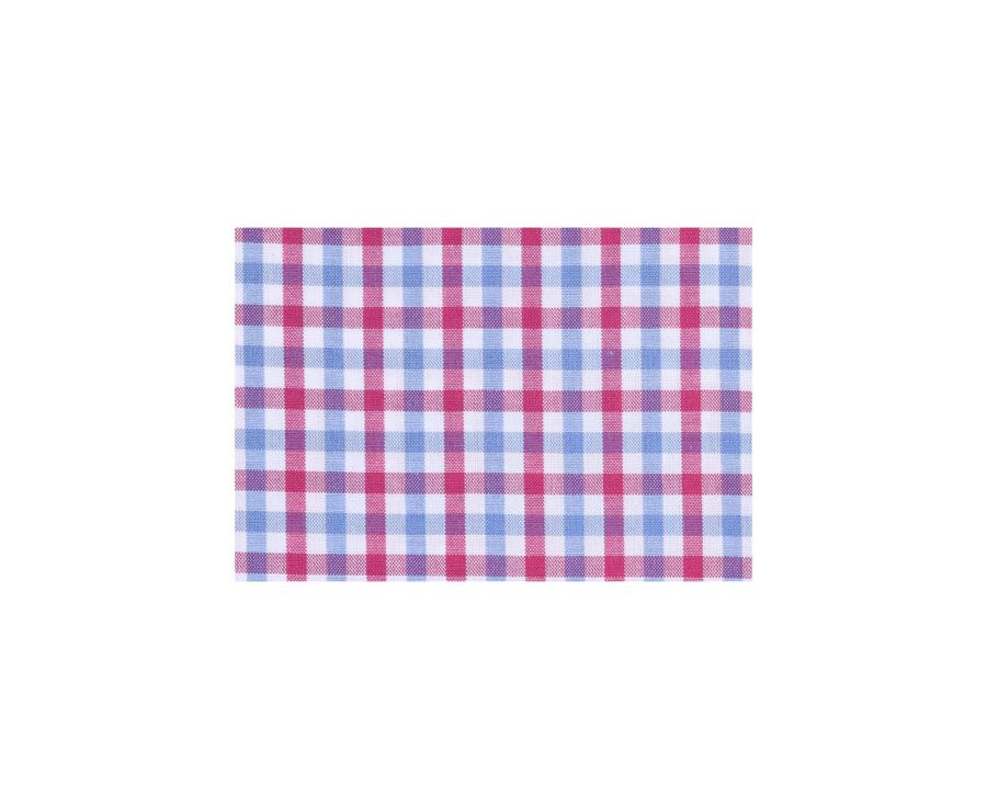 Pink blue and White Cotton shirt - Chest pocket - CULLEN MC