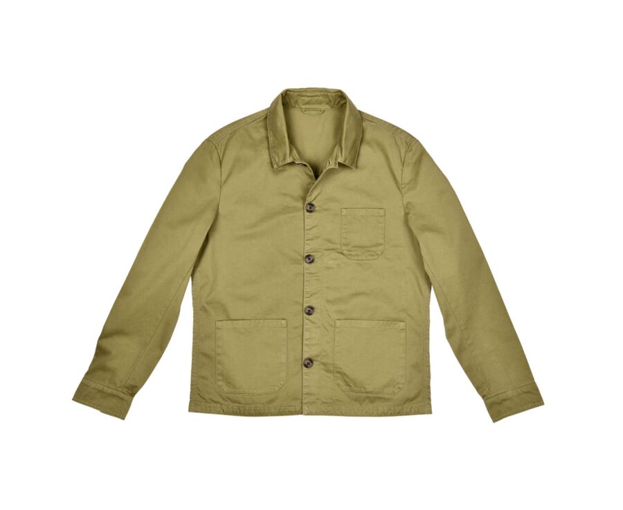 Men's Light Khaki Cotton Jacket - FÉLICIEN