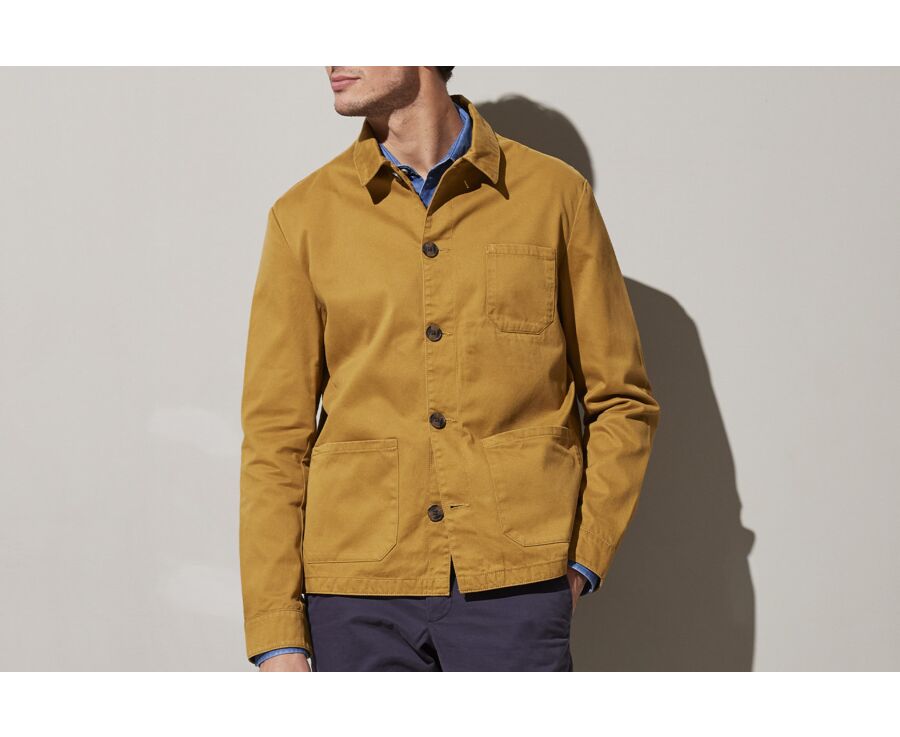 Men's Caramel Cotton Jacket - FÉLICIEN