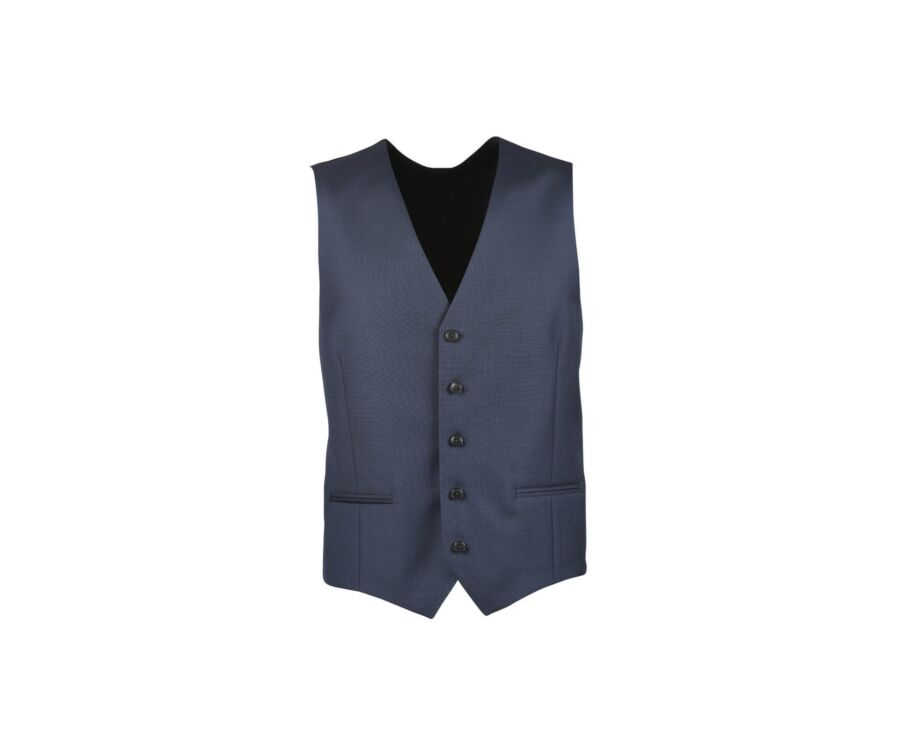 Men's Prussian Blue Suit Waistcoat - LAZARE