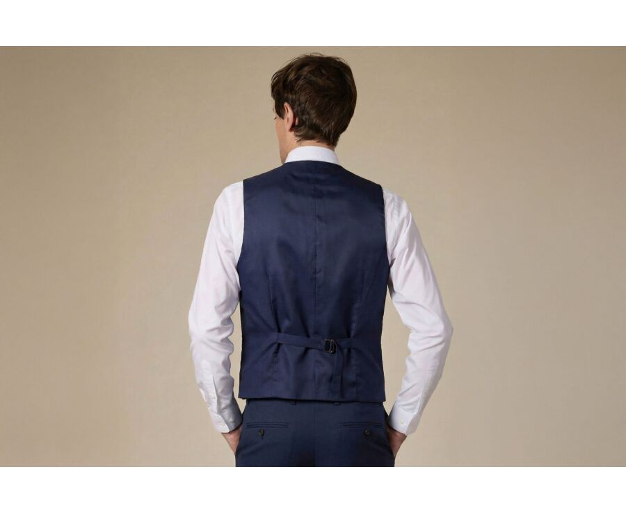 Men's Waistcoat Navy Blue - LAZARE WAISTCOAT