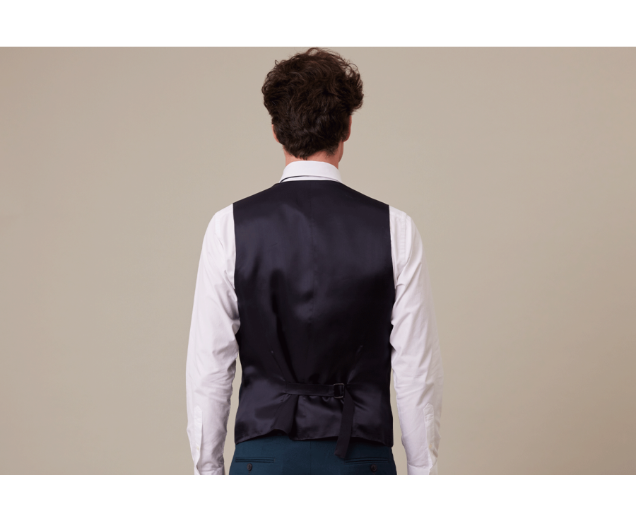 Men's Bottle Green Suit Waistcoat - LAZARE