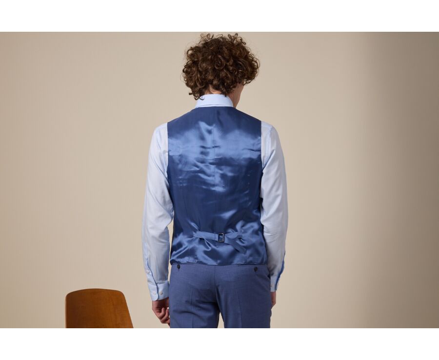 Light Blue Melange II - Waistcoat - LAZARE