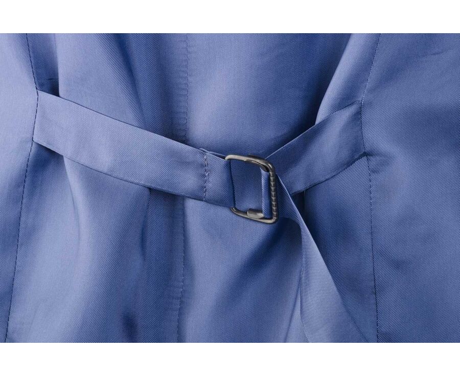 Middle Blue Melange Waistcoat - LAZARE