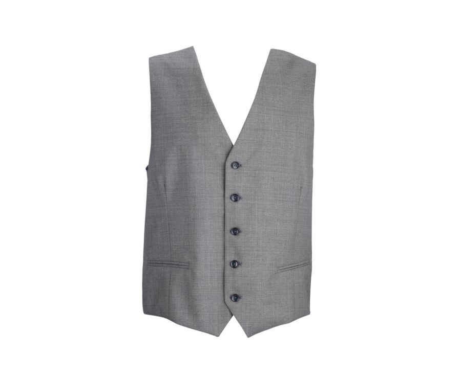 Men's Waistcoat Light Khaki Melange - LAZARE