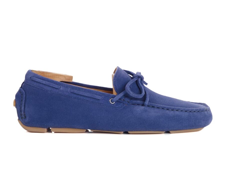 Ocean Blue Velvet Men's summer Loafers - DELTONA