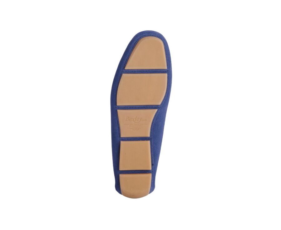 Ocean Blue Velvet Men's summer Loafers - DELTONA